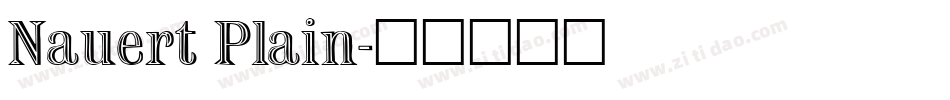 Nauert Plain字体转换